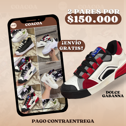 SÚPER PROMO 2 PARES DE DOLCE GABANNA X $150MIL + ENVIO GRATIS + PAGAS EN CASA